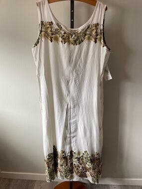 Paradise Bay Hawaii Tropical Print Maxi Dress Size 3XL NWT